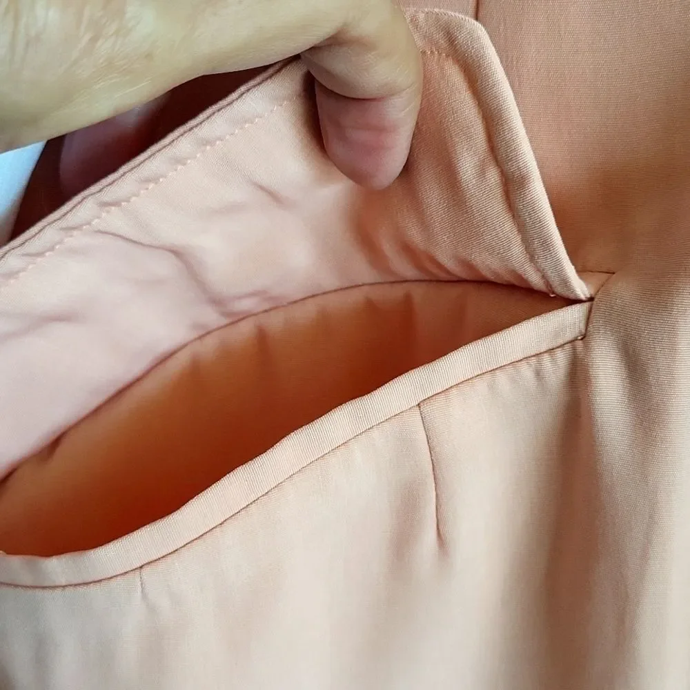 Chic Peach Hooded Jacket from Florence, Italy